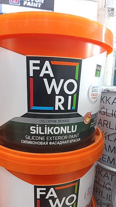 силиконо: Силиконовая фасадная краска Fawori (Silikonlu)25кг на 80 квадратных — 2
