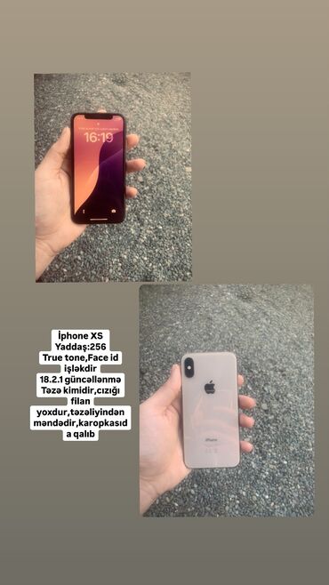 finans lombard telefon və qızıl girovu fotolar: IPhone Xs, 256 GB, Qızılı, Face ID