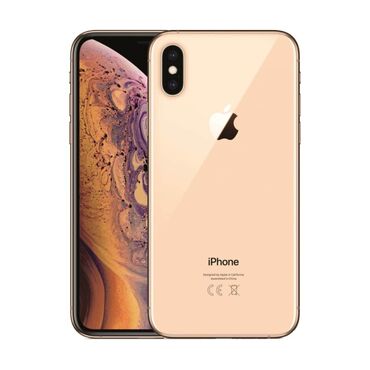 Apple iPhone: IPhone Xs, Б/у, 256 ГБ, Золотой, Защитное стекло, Чехол, Кабель, 79 %