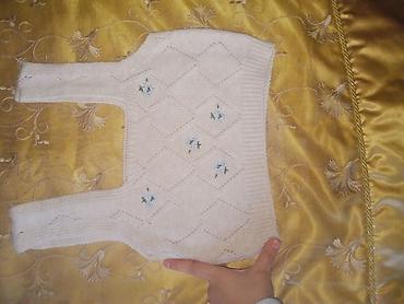 buraxılış paltarları b: Əl işı toxunma krujevli qolsuz sviter/kroptop -heç geynilmeyip 🤍🎀 - — 1