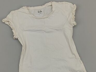 letnia sukienka z guzikami biała: T-shirt, 7 years, 116-122 cm, condition - Perfect