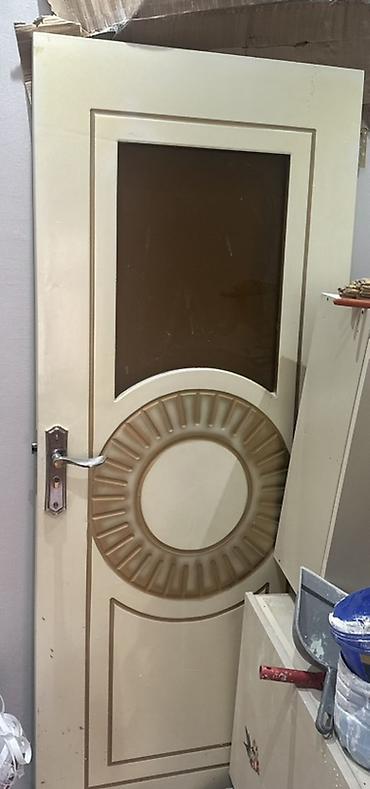 plasmas qapi: MDF qapı – dekorativ şüşəli model - Material: MDF əsaslı, üzəri — 1