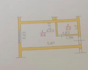Продажа квартир: Студия, 8 м², Гостиничный тип, 3 этаж, Старый ремонт — 3