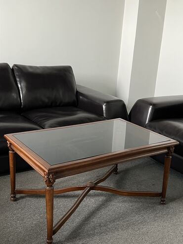 модульная мебель: Түз диван, түсү - Кара, Колдонулган