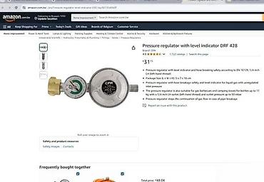 Sve za roštilj: Regulator pritiska za tečni gas (propan/butan) sa manometrom i — 4