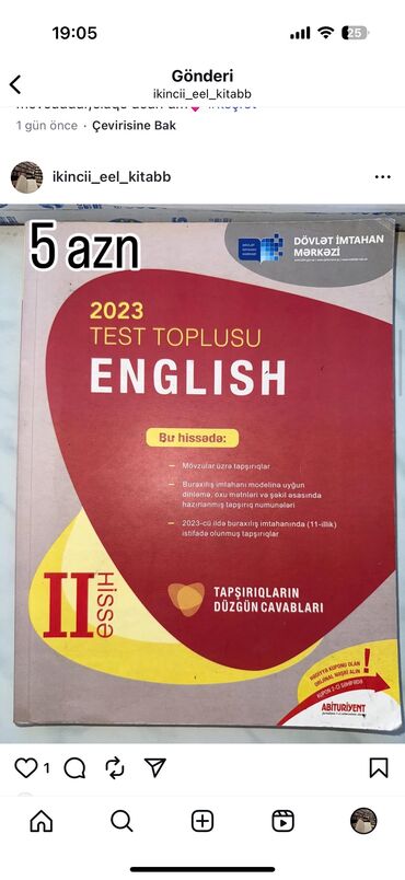 Bilərziklər: 2ci hisse ingilis dili dim