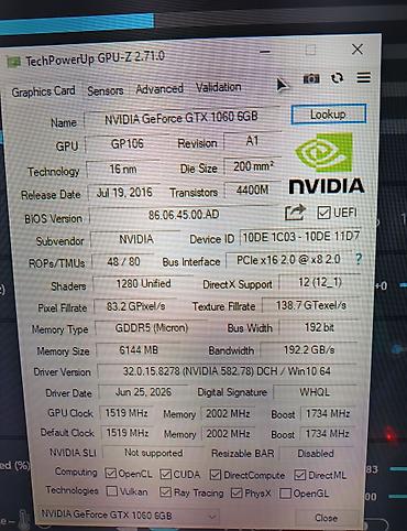 gtx 660 ekran kartı: Videokart NVidia GeForce GTX 1060, 6 GB, İşlənmiş — 3