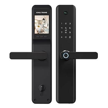 seyf qapi: Ağıllı qapı kilidi – biometrik və rəqəmsal giriş sistemi Müasir — 1