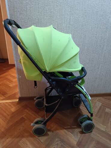 польские детские коляски: Коляска, цвет - Желтый, Б/у