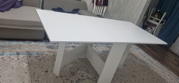 мебель письменный стол: Для зала Стол, цвет - Белый, Б/у