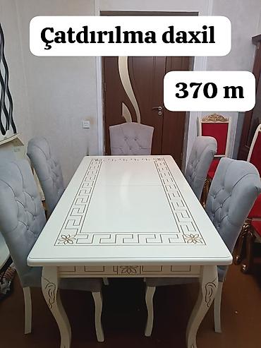 💰 QİYMƏT: 370 AZN 🪑 Masa dəsti satılır! Çatdırılma pulsuz! ✨ Açılan