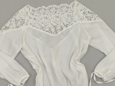 białe obcisła bluzki z długim rękawem: Blouse, S (EU 36), condition - Very good