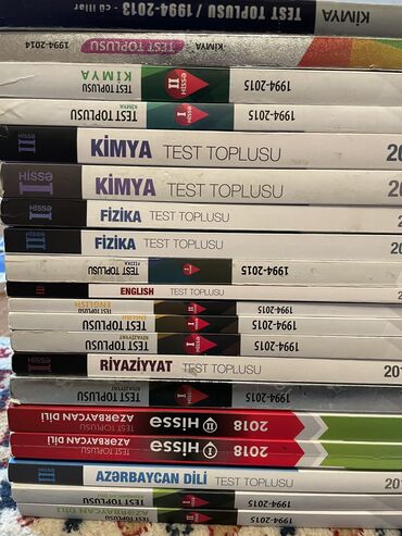 Kitablar, jurnallar, CD, DVD: Test Toplulari 1 ci 2 ci hisselerle . Azerbaycan dili -