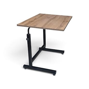 lovhə: Təkərli yan masa / laptop masası - Kompakt ölçülü, kvadrat iş səthi — 1