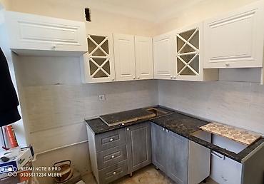 Sifarişlə mətbəx mebeli: Sifarişlə mətbəx dəsti, Özü çəkən petlələr, MDF, Kredit yoxdur, Pulsuz çatdırılma, Rayonlara çatdırılma — 28