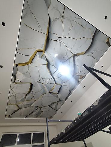 Потолочные работы: Монтаж потолочных плинтусов | Гипсокартонный, Армстронг | Багет, Галтель Больше 6 лет опыта — 5