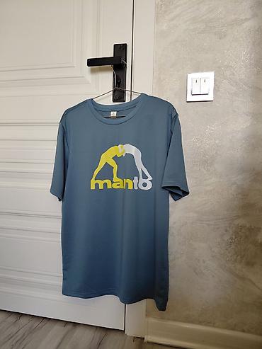 Kişi geyimləri: Futbolka, Manto, M, rəng - Mavi — 4