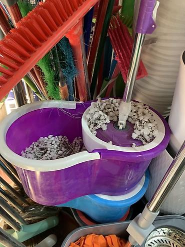 Швабра с ведром и центрифугой (spin-mop) - Комплект для быстрой