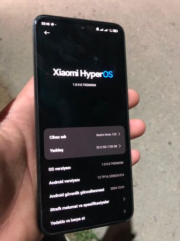 Xiaomi: Xiaomi 12S, 128 GB, rəng - Qara, 
 Sensor — 15