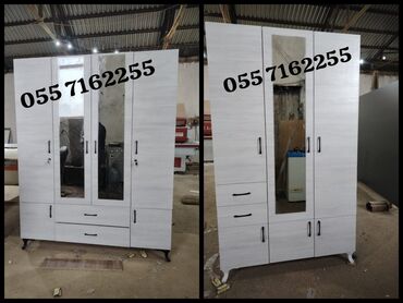 Dolablar: Açılan, 4 qapılı Düz dolab, Qarderob, paltar dolabı, Türkiyə — 9