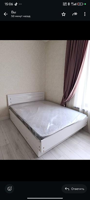 Двуспальные кровати: Двуспальная кровать, Новый, С матрасом, длина - 200 см — 3