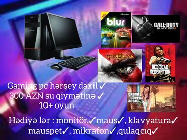 oyun direksiyon seti: Sərfəli qiymətə gamer desti ✓ qiymət : 300 AZN ✓ Istenilen oyunu