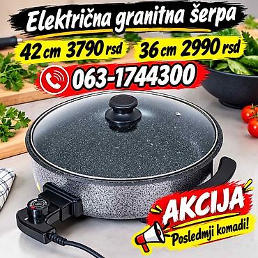 sekac za jabuke: Električna granitna šerpa - Dimenzije i cene prikazane: 42 cm – 3790 — 1