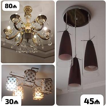 mətbəx ucun cılcıraq: Çılçıraq, 6 lampa, Xrustal — 1
