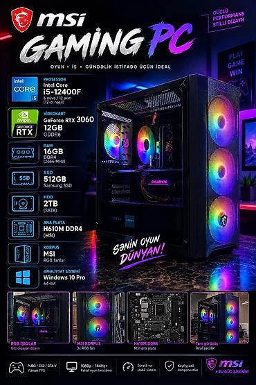 MSI Gaming PC – oyun, iş və gündəlik istifadə üçün ideal güc və stil