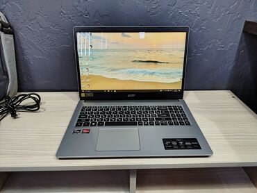 Компьютеры, ноутбуки и планшеты: Ноутбук, Acer, 16 ГБ ОЗУ, AMD Ryzen 5, 15.6 ", Новый, Для работы, учебы, память SSD