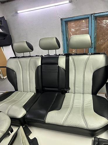 e6 3: Комплект сидений, Кожа, Mercedes-Benz 2001 г., Б/у, Оригинал, Германия — 4