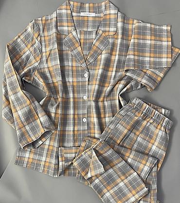 Пижамный комплект PIJAMOOD - Классический крой: рубашка на пуговицах