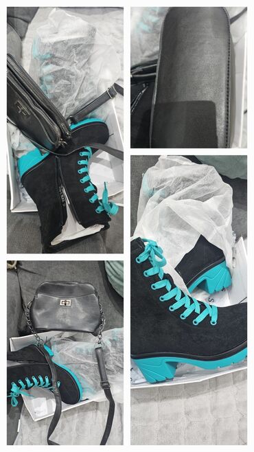 Kompleti: Komplet torba + obuća u crvenim tonovima. - Torba 1: crvena kožna — 5