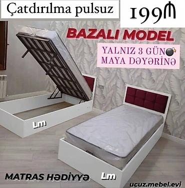 Bazalı tək nəfərlik çarpayı – müasir və funksional model - Açıla-bilən lalafo.az -da Bazalı tək nəfərlik çarpayı – müasir və funksional model - Açıla-bilən