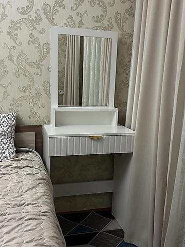study table: Туалетный столик, Новый, С зеркалом, цвет - Белый, ЛДСП — 9