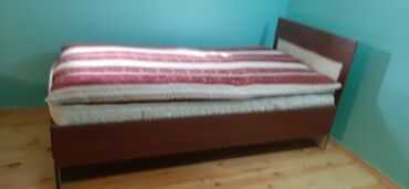 Çarpayılar: İşlənmiş, Təknəfərlik çarpayı, Bazasız, Matras ilə, Siyirməsiz, Azərbaycan — 2