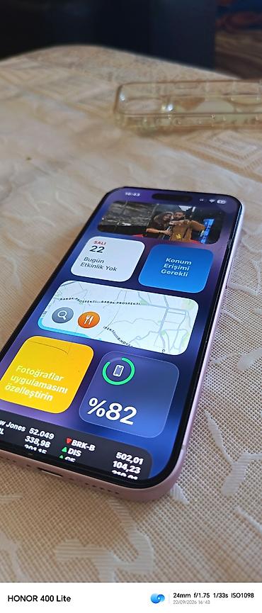 IPhone 15, 128 GB, Çəhrayı, Qırıq