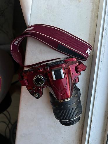 deri çanta: Nikon D3200 DSLR CAMERA yaxşı baxılıb, 18-55 öz lensi 64gb yaddaş — 2
