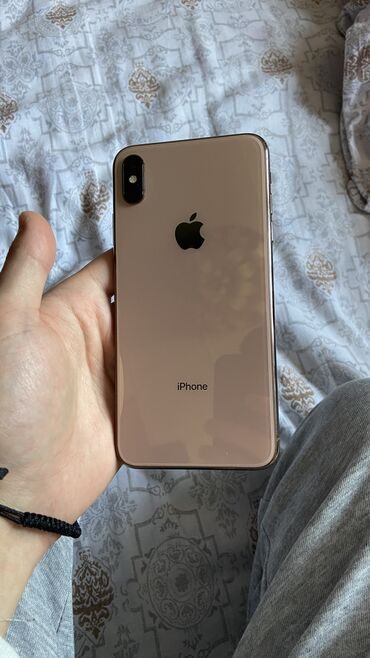 Apple iPhone: IPhone Xs Max, Б/у, 64 ГБ, Золотой, 100 %