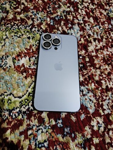 дешевле телефон: IPhone 13 Pro, Колдонулган, 256 ГБ, Көгүлтүр, Коргоочу айнек, Каптама, 85 %