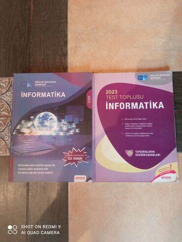 Informatika qayda kitabi və test toplusu qayda kitabi çox istifadə