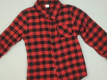 koszula flanelowa drwal: Shirt 3-4 years, condition - Very good, pattern - Cell, color - Red
