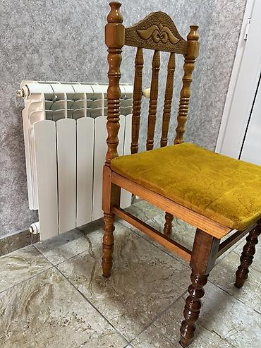 agac gulleri: Taxta oturacaq 4 ədəd 80 azn– klassik dizayn - Material: Bərk fıstıq — 6