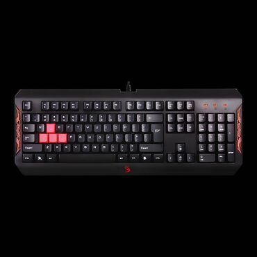 русская клавиатура: A4tech bloody q100 blazing gaming игровая клавиатура с подсветкой