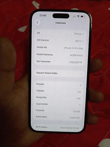 iphone 13 pro islənmis: IPhone 14 Pro Max, 128 GB, Jet Black, Face ID — 7