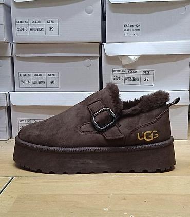 ccc obuća zenska: UGG ženske klompe/papuče sa platformom - Model sa zatvorenim prstima — 2