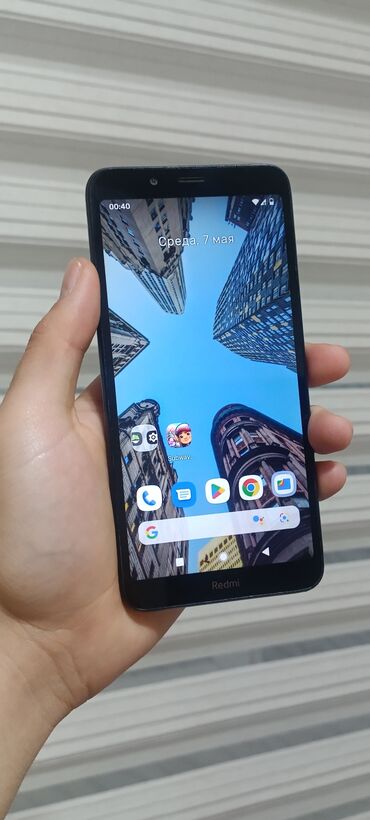 телефоны redmi 8: Redmi, Redmi 7A, Б/у, 32 ГБ, цвет - Красный, В рассрочку, 1 SIM, 2 SIM