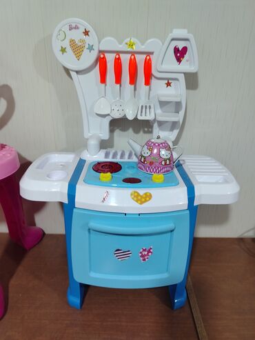 детский игровой набор play doh: Uşaq üçün plastik oyuncaq mətbəx dəsti - Rənglər: mavi-ağ baza