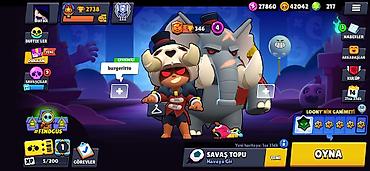 braw stars: Brawl Stars oyunu üçün oyun hesabı - Kupa sayı: 2738 (ən yüksək — 4