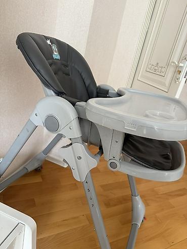 oturacagi: Uşaq yemək stulu - Rəng: boz/göy qurşağı tonlarında boz plastik və — 3